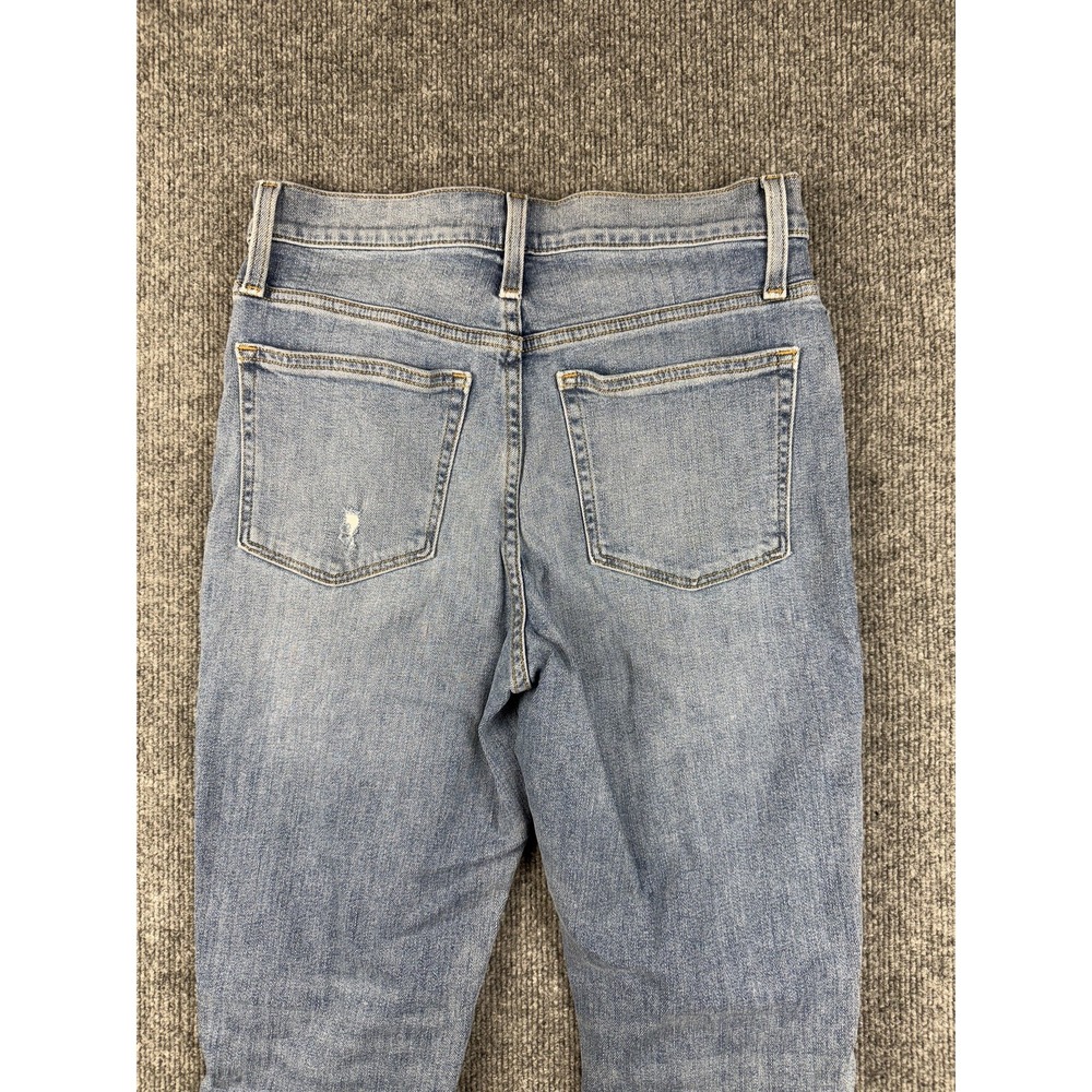 J Crew Jeans Womens 29 Blue‎ High Rise Classic Vintage Distressed Denim Pants - Picture 6 of 14